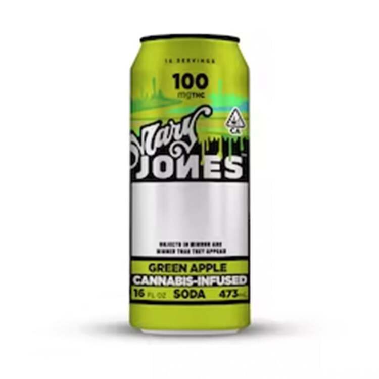 Mary Jones Green Apple Soda 100mg Mary Jones - Uncle Ike's