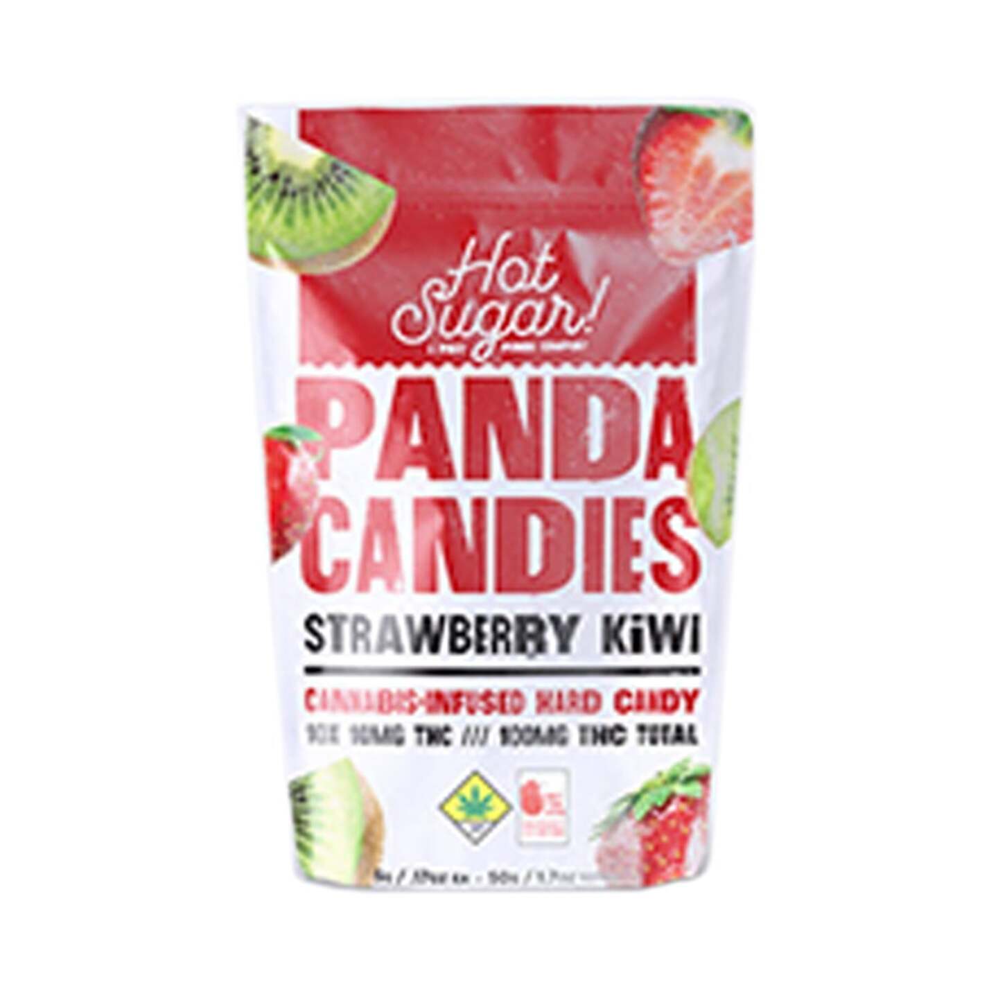 Hot Sugar Hard Candy Strawberry Kiwi 100mg 10pk Hot Sugar - Uncle
