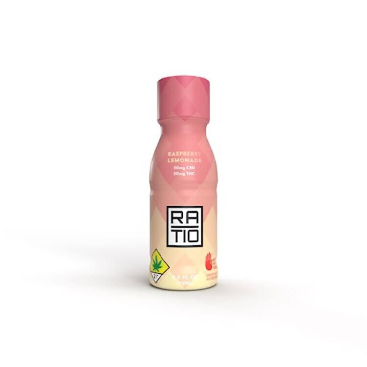 Binske 1:1 Raspberry Lemonade Shot 50mg/50mg (THC/CBD) Ratio