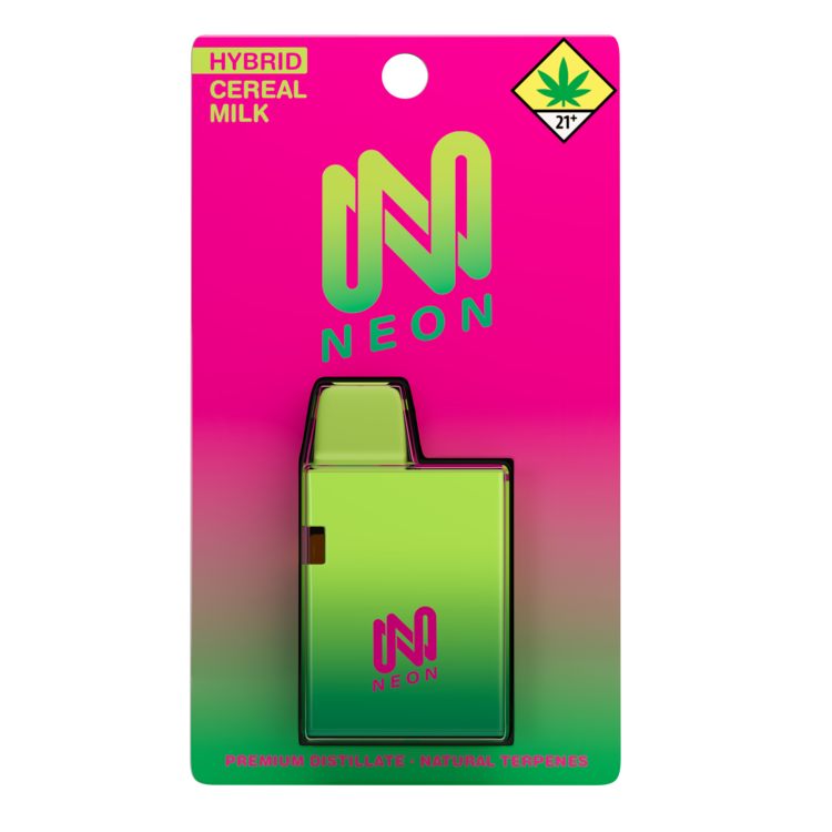 Neon Disposable Vape Cereal Milk 1g (H) Neon - Uncle Ike's
