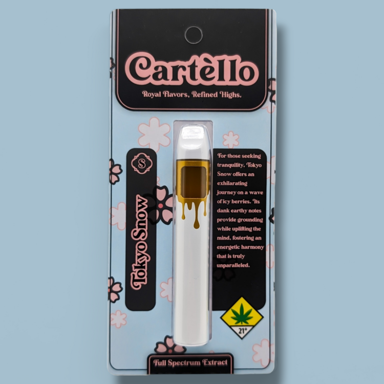 Cartello Disposable Vape Tokyo Snow 1g (S) Cartello - Uncle Ike's