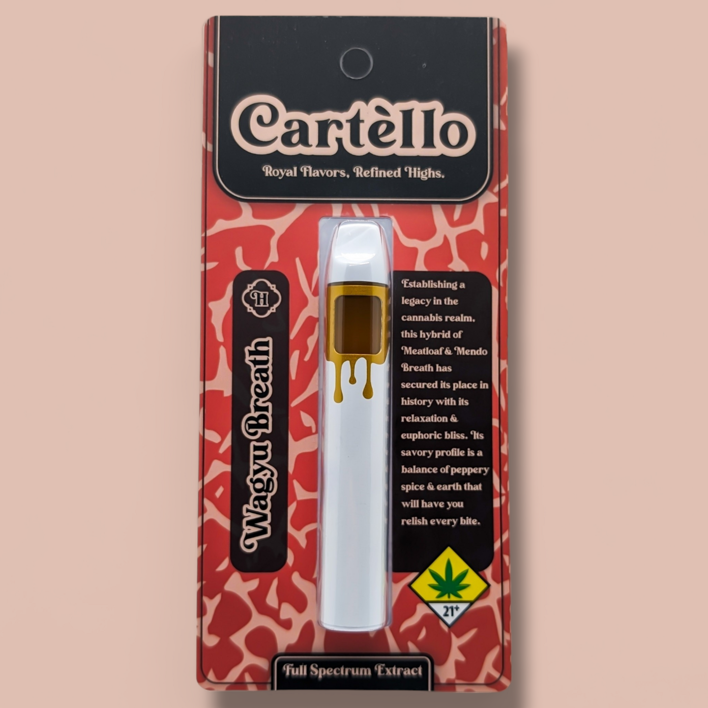 Cartello Disposable Vape Wagyu Breath 1g (H) Cartello - Uncle
