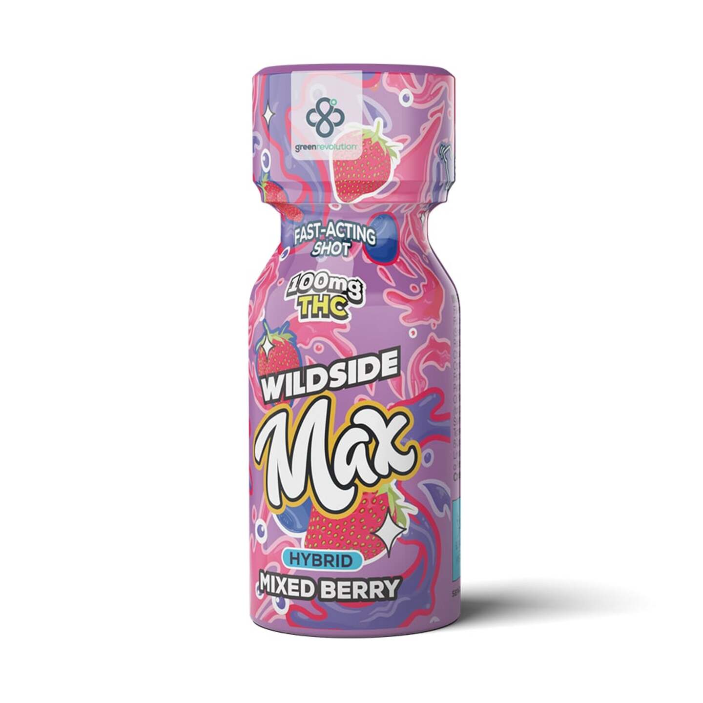 Wildside Elevate Shot Mixed Berry 100mg (THC) Wildside Max - Uncle