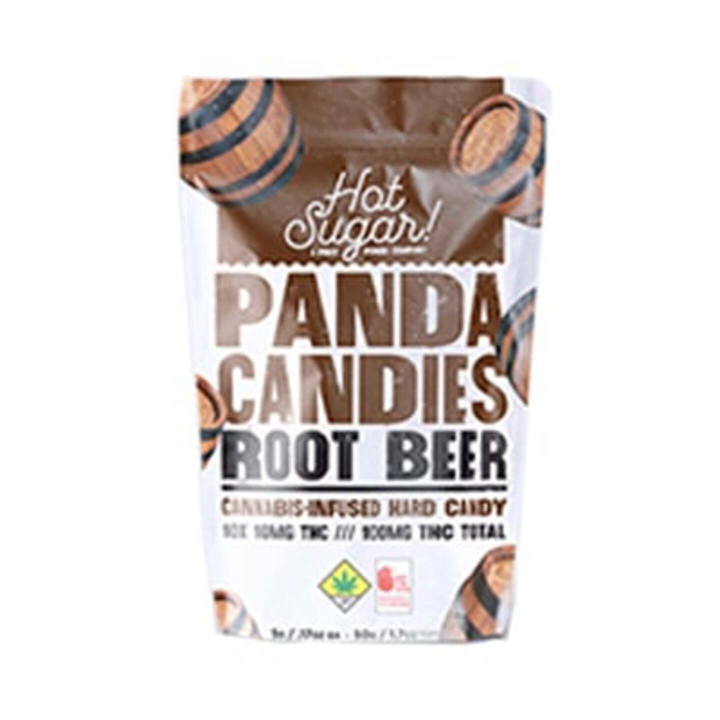 Hot sugar 100mg hard candies 100mg Root Beer Hard Candies Panda