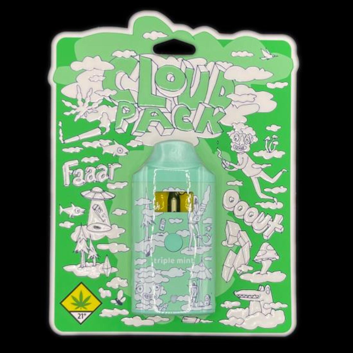 Fire Bros Disposable Vape Triple Mint 1g (H) Cloud Pack - Uncle