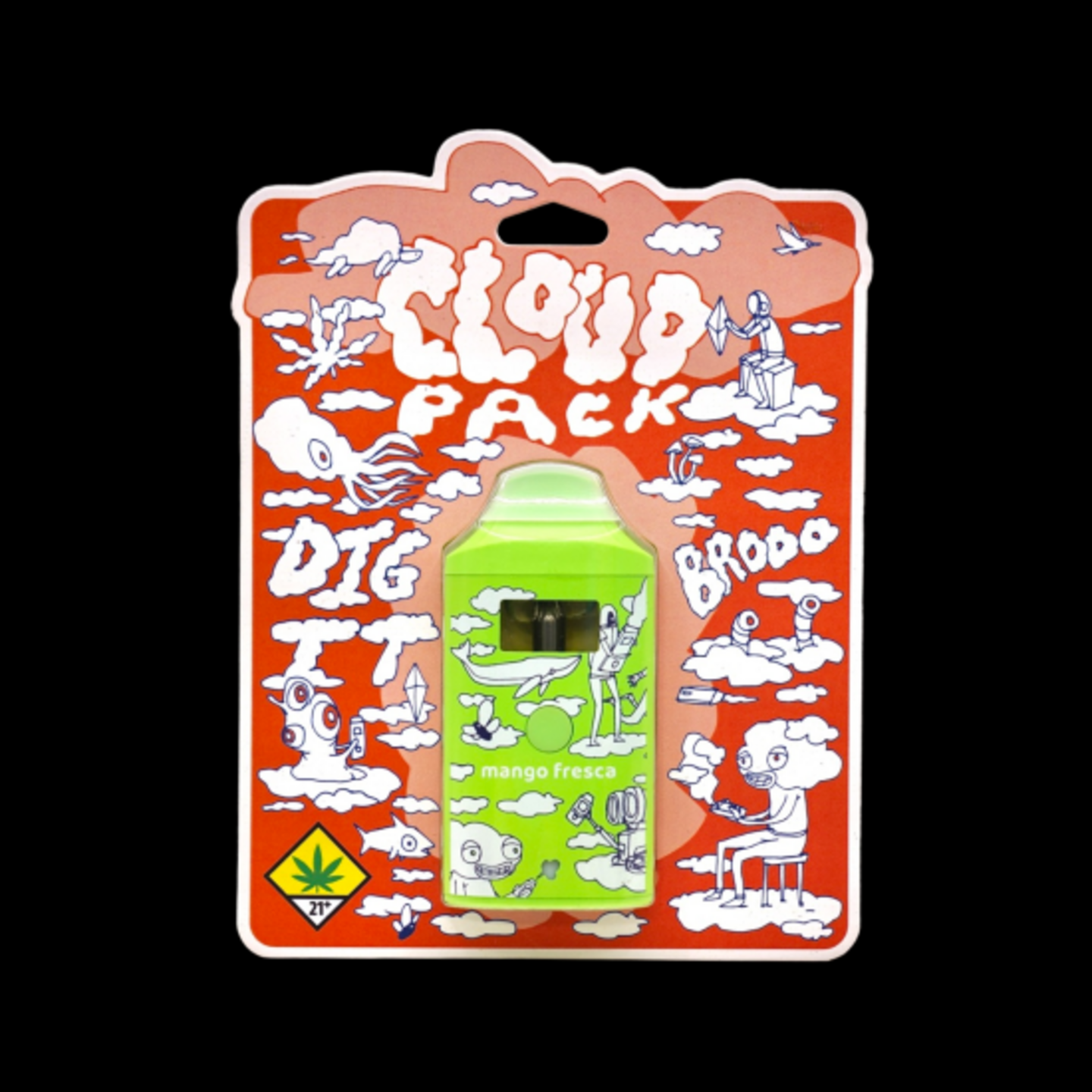 Fire Bros Disposable Vape Triple Mint 1g (H) Cloud Pack - Uncle