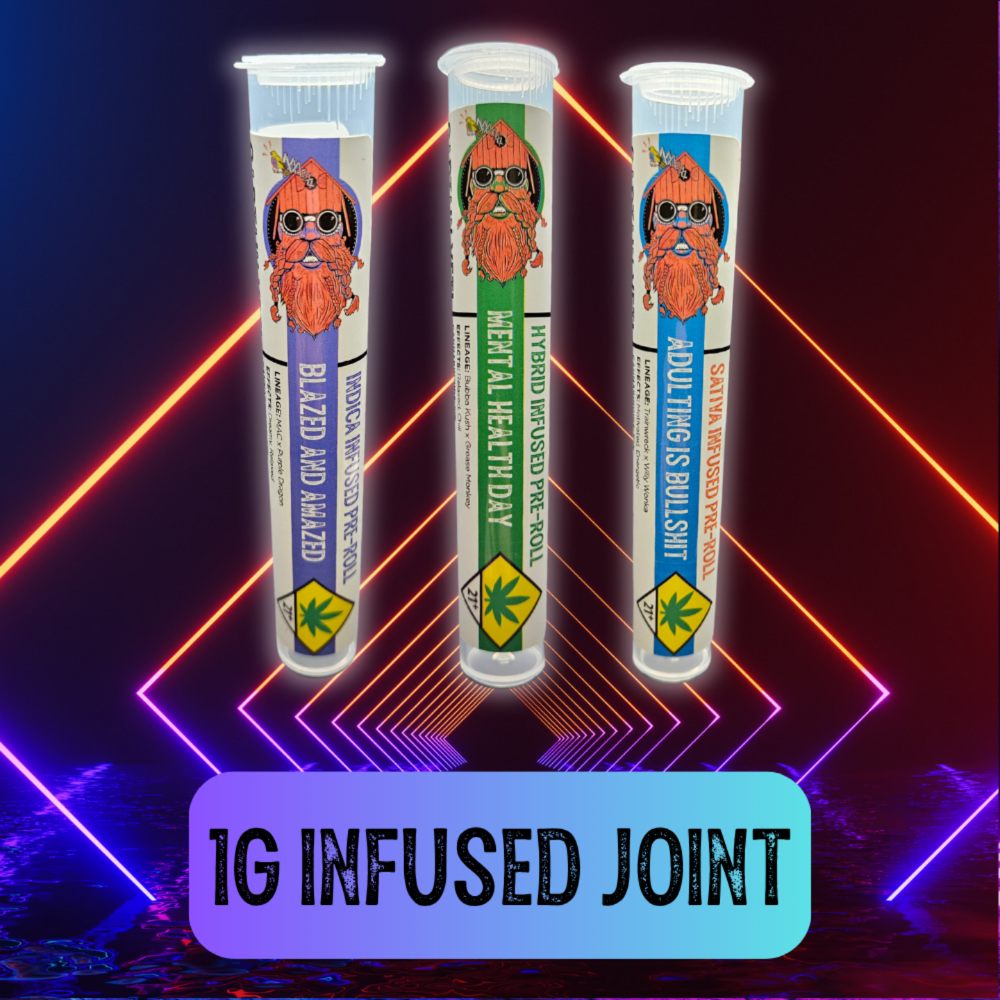 Captain Yeti Infused Preroll Fucking Incredible 1g (I) Captain