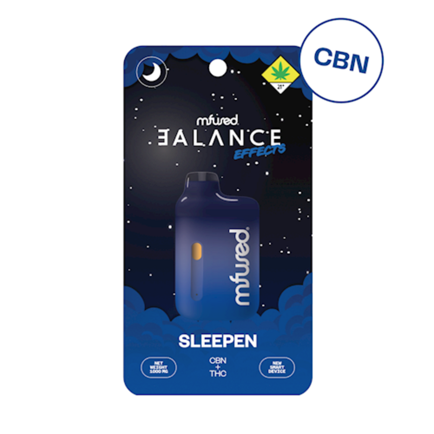 Mfused Jefe Balance Effects Disposable Vape Sleepen 1g (CBN:THC) Mfused -  Uncle Ike's Cannabis Dispensary in Seattle, WA