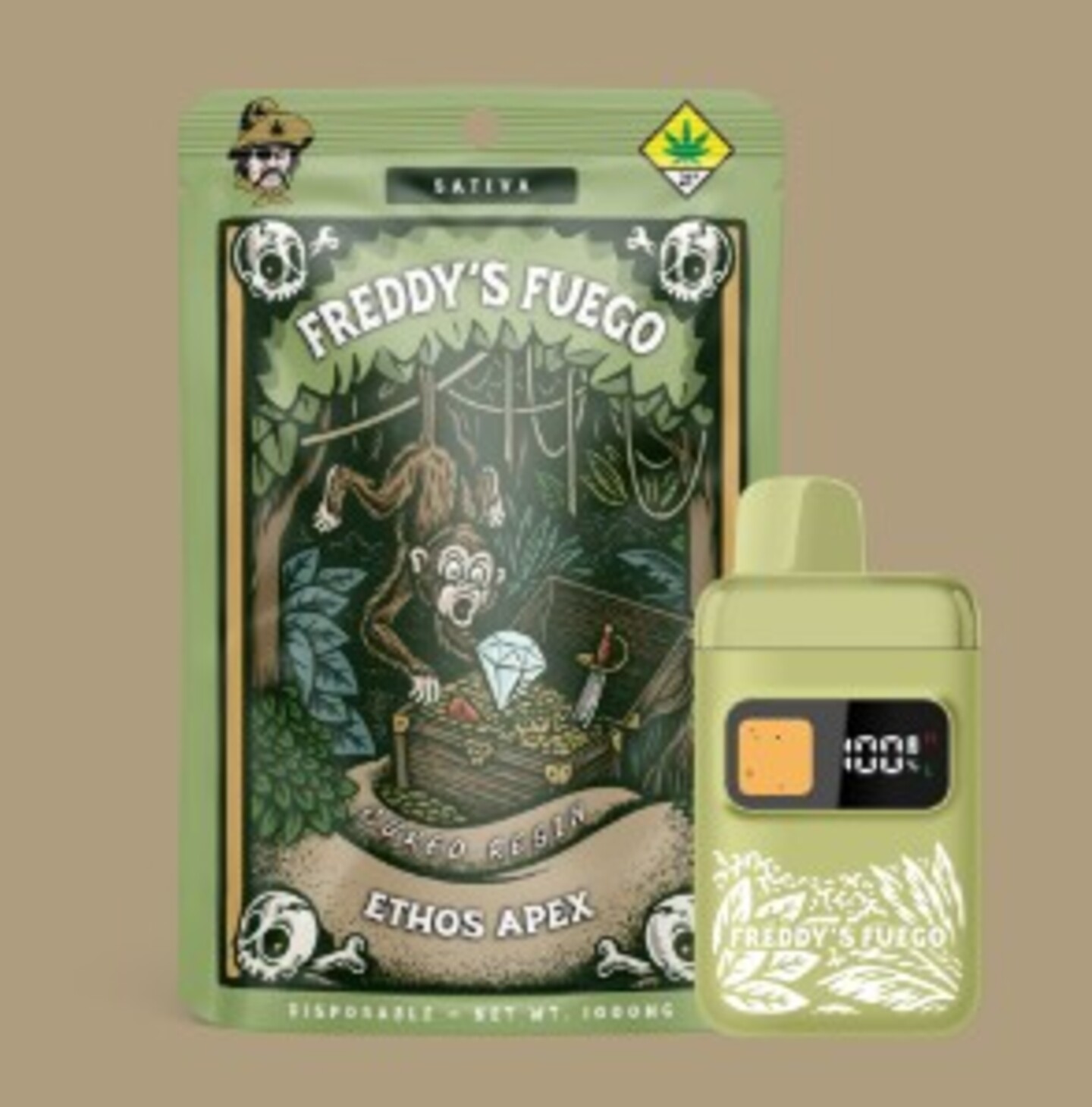 freddy's fuego disposable vape review 1g Black Trop Cherry Cartridge Freddy's Fuego Cured Resin Recommended For_Advanced Vapers Condition:New Open Box PICA Bar - Vaping360