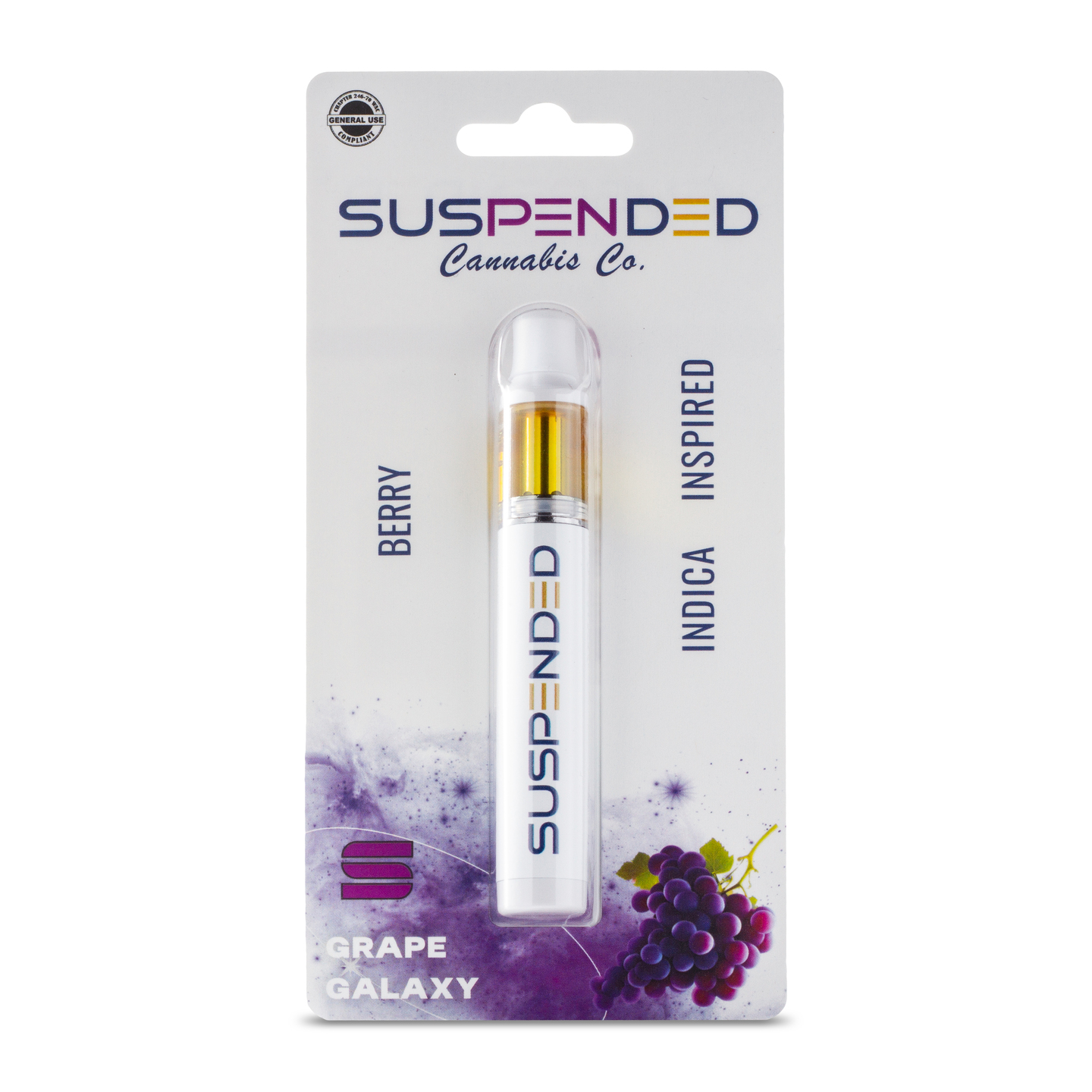 Suspended Disposables 1g Grape Galaxy Cartridge Suspended Brands Disposable 