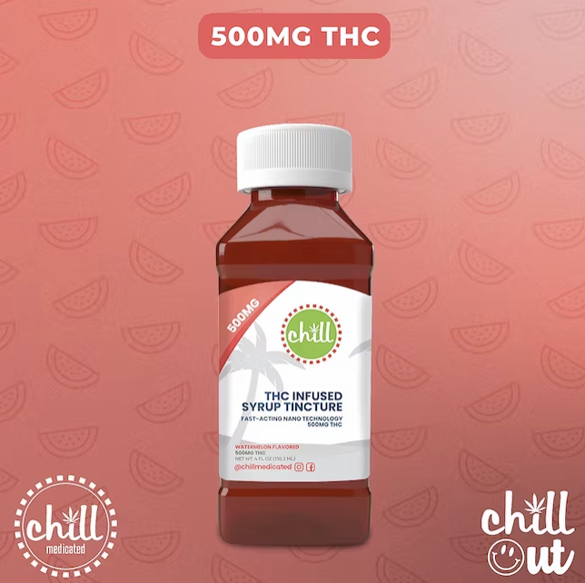 Chill - Watermelon - 500mg Tincture - Caroline's Cannabis Dispensary