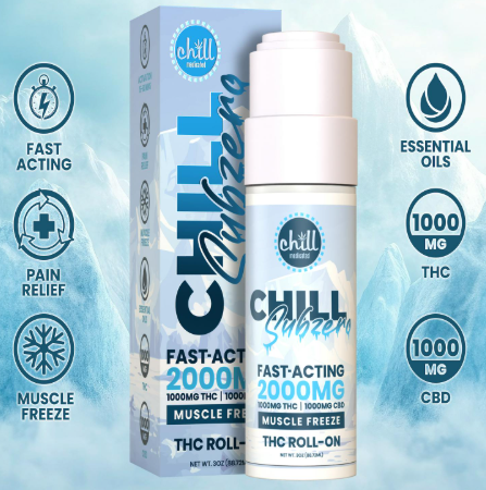 Chill Medicated Chill Medicated - Blue Razz | 500mg THC Syrup