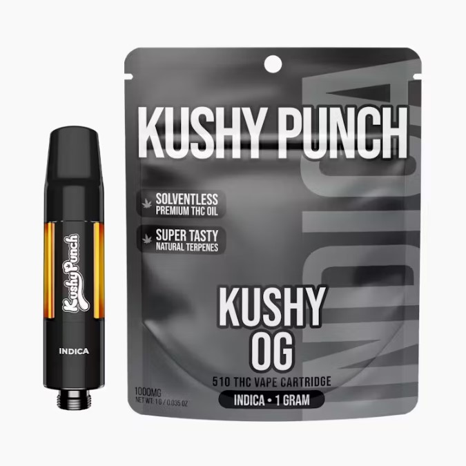 Kushy Punch Kushy Punch - 510 Vape Cart - Kushy OG (Strain Series) - 1 g -  Caroline's Cannabis Dispensary