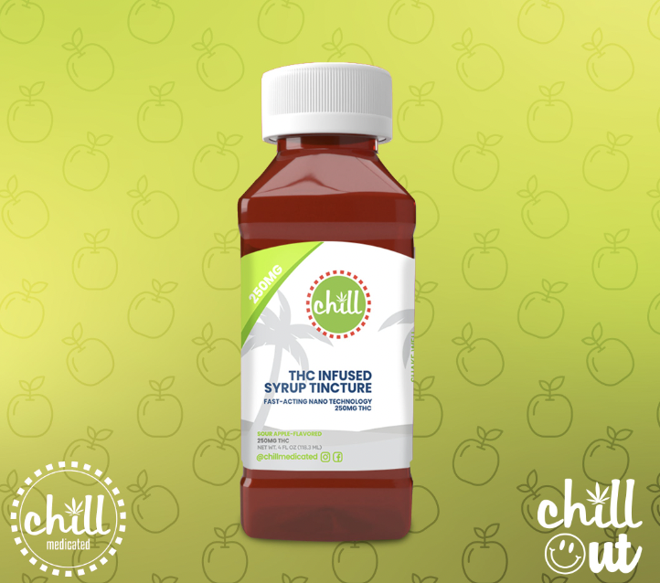 Chill Medicated Chill Medicated - Blue Razz | 500mg THC Syrup