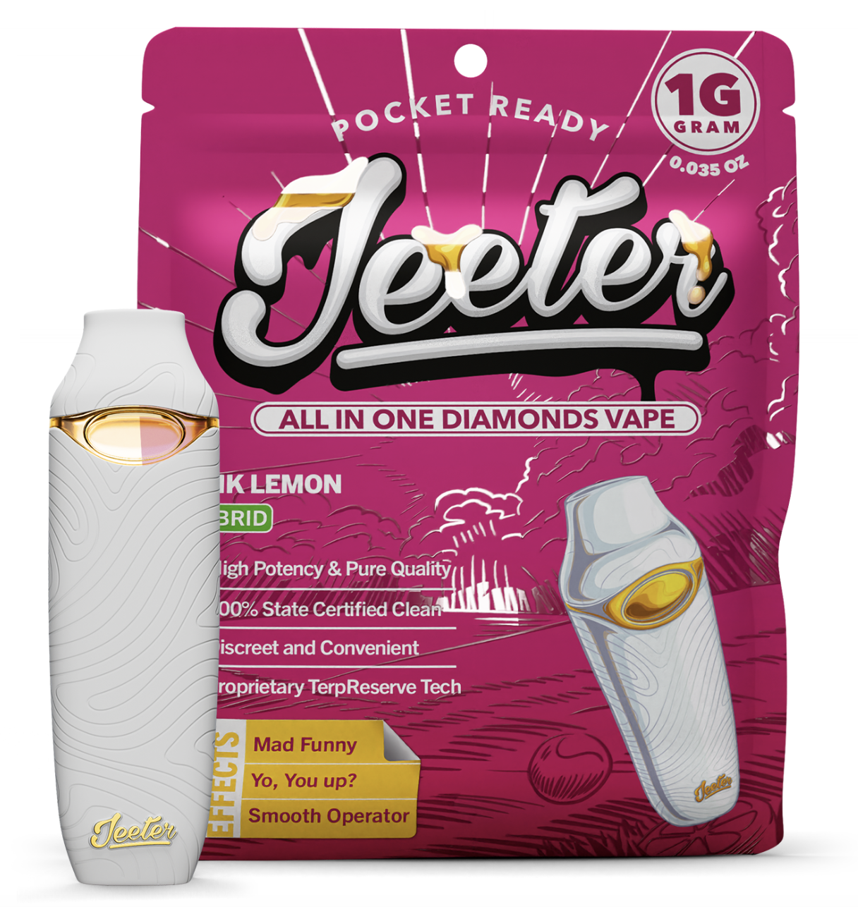 Jeeter Berry White | Jeeter Concentrates - AIO Liquid Diamond 1G Vape