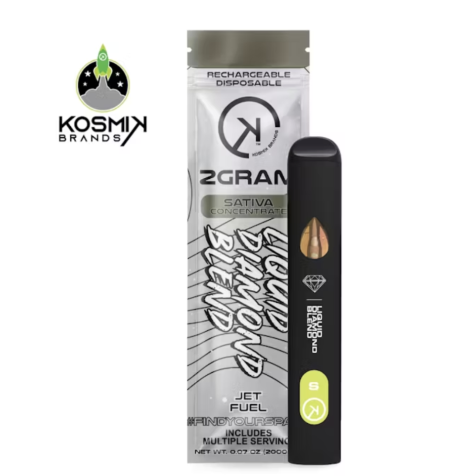 Kosmik Kosmik | Jet Fuel | Liquid Diamonds 2g Disposable Vape - Roslindale  Cannabis Company Dispensary in Roslindale, MA