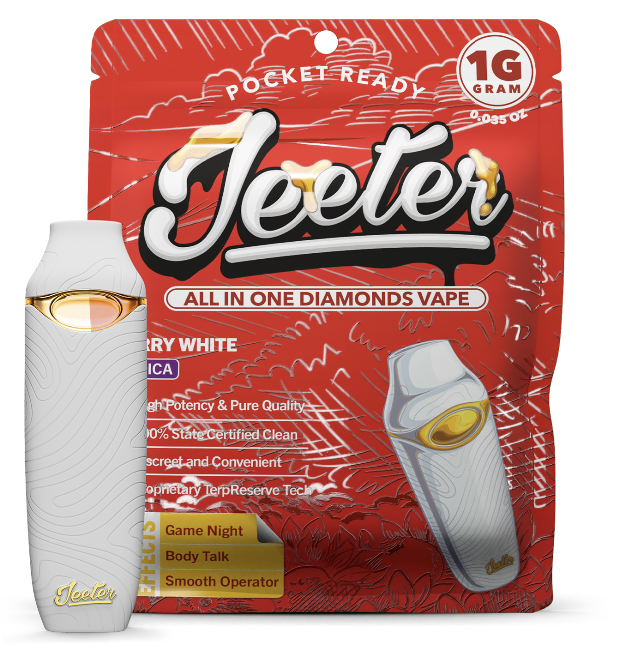jeeter diamond vape Jeeter Blue Dream Jeeter All In One Diamonds Vape | Pocket Ready | 1g |  Sativa main image 0