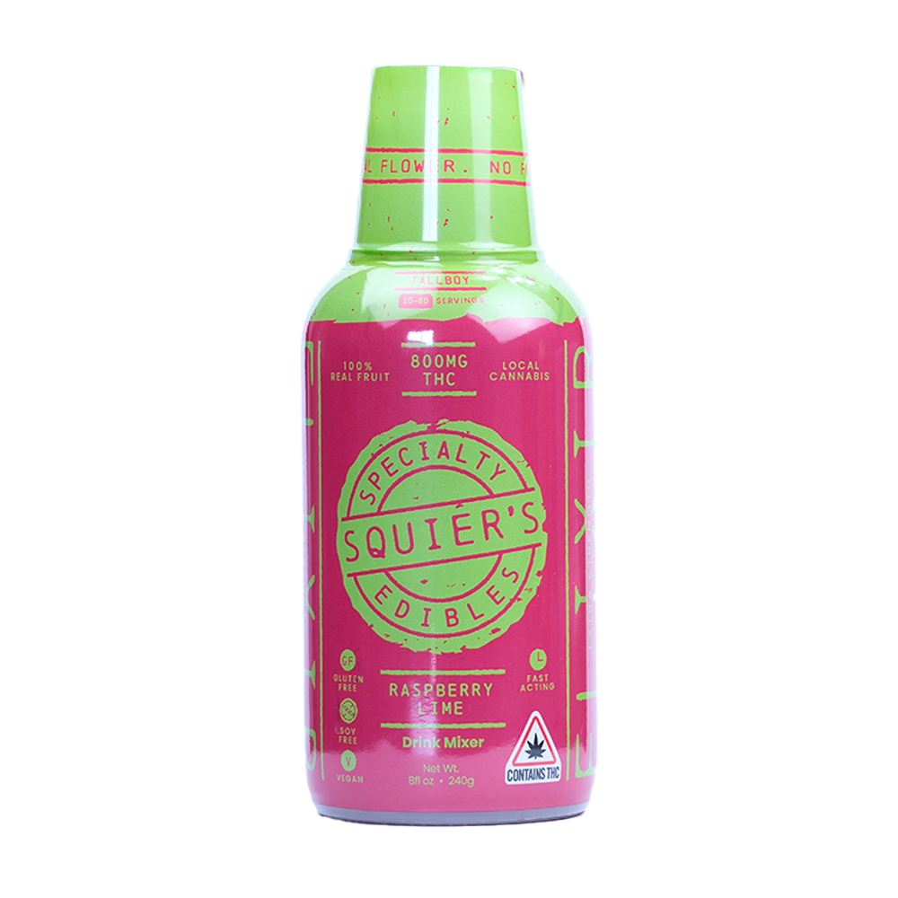 Squier's Raspberry Lime Elixir - 800mg - Green Truck Farms Cannabis Dispensary in Maine Squier's Raspberry Lime Elixir - 800mg - Green Truck Farms Cannabis Dispensary in Maine