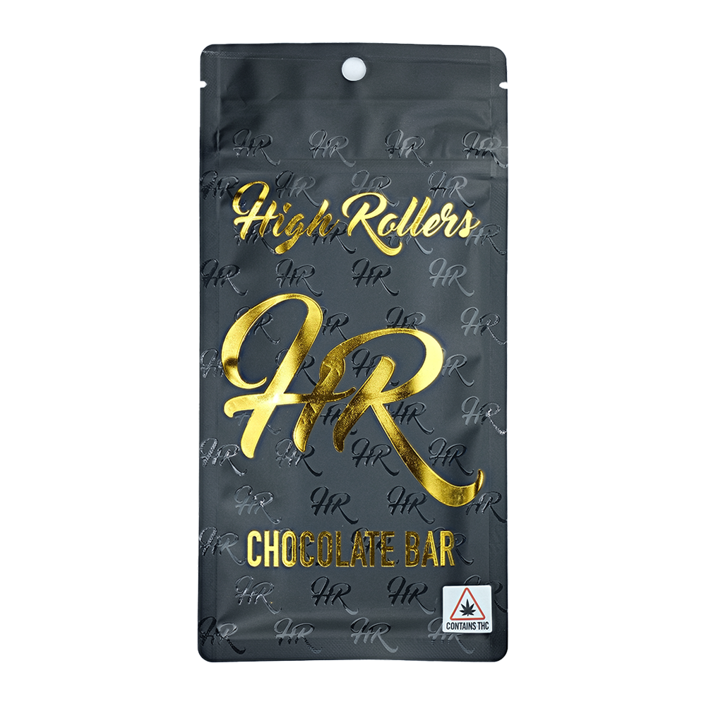 High Rollers Hash Rosin Chocolate Bar: Milk Chocolate Toffee