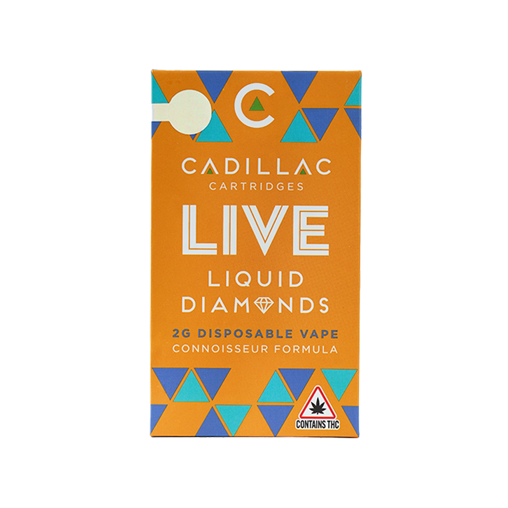 Cadillac Cannabis Papaya Pie + Blueberry Gelato Live Diamond Disposable -  2g - Green Truck Farms Cannabis Dispensary in Maine