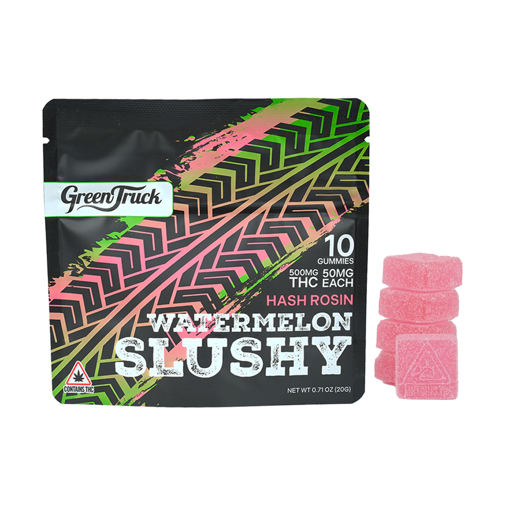 Green Truck Razberry Limeade Hash Rosin Gummies - 500mg - Green