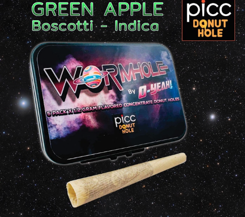 PICC Green Apple Boscotti | Worm Hole by O-Yeah! | .5g 5-Pack