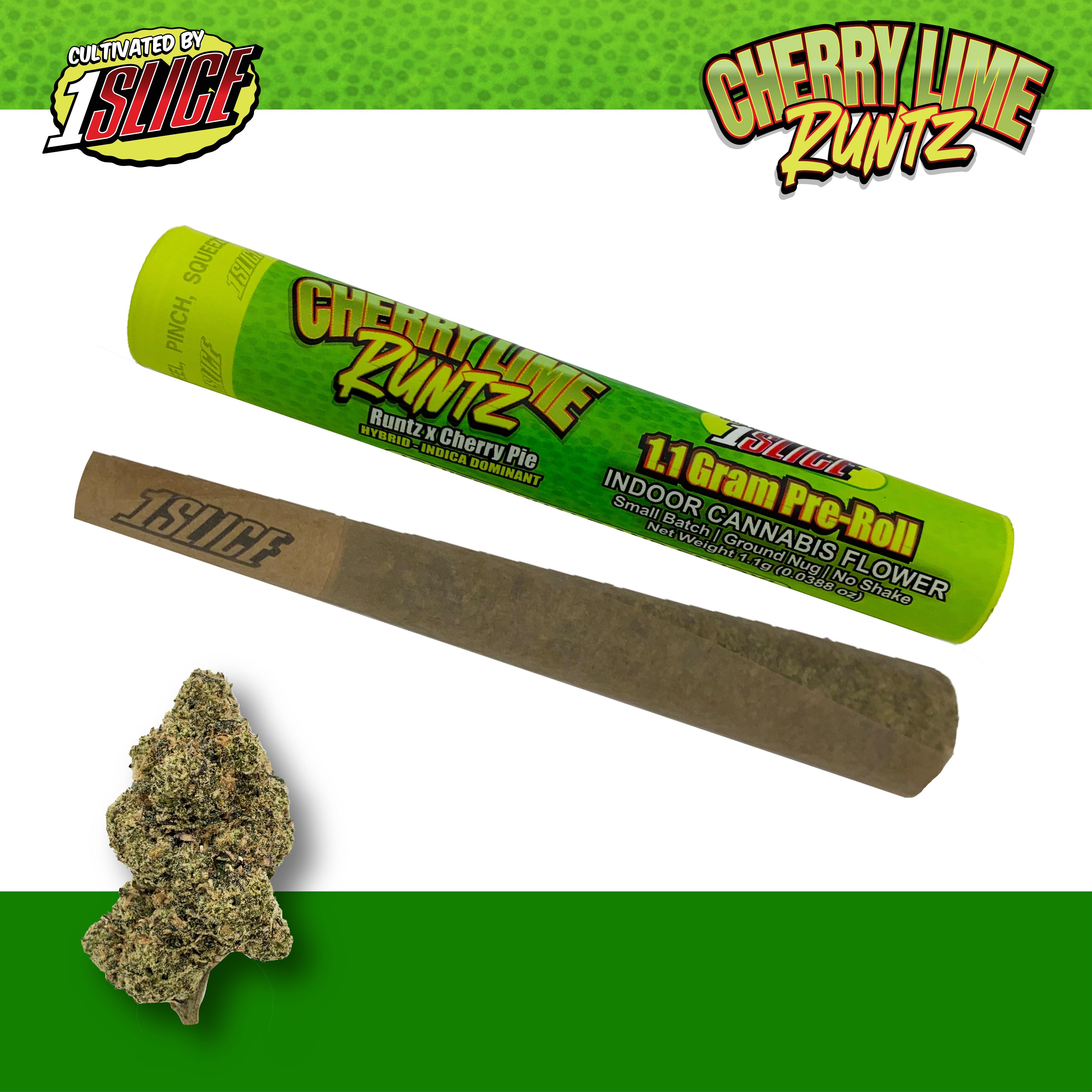 1Slice Cherry Lime Runtz | Indica Dominant | 1.1g - Good