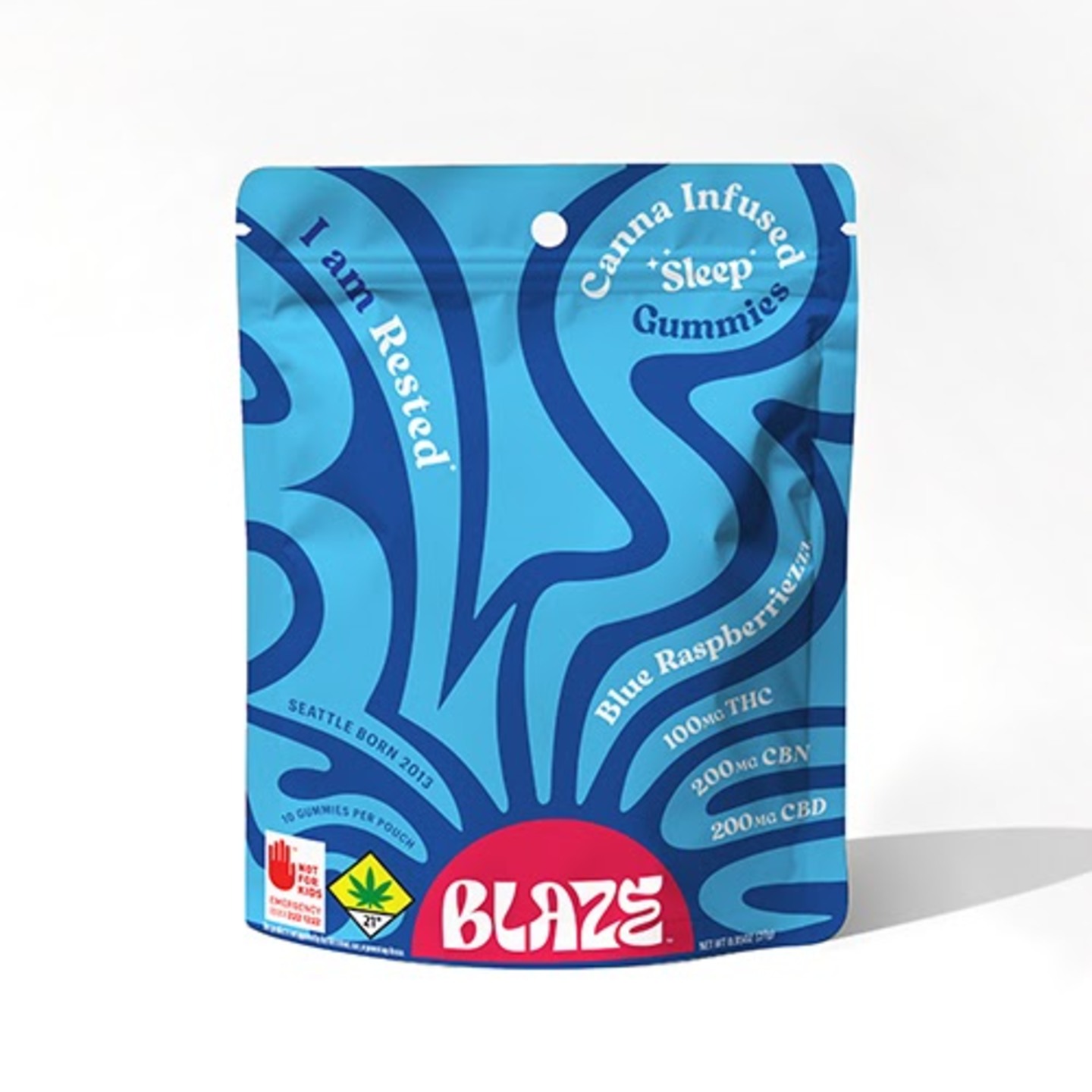 Blaze Blaze Gummies - 2:1:1 - Blue Raspberry - Rested - Floyd's