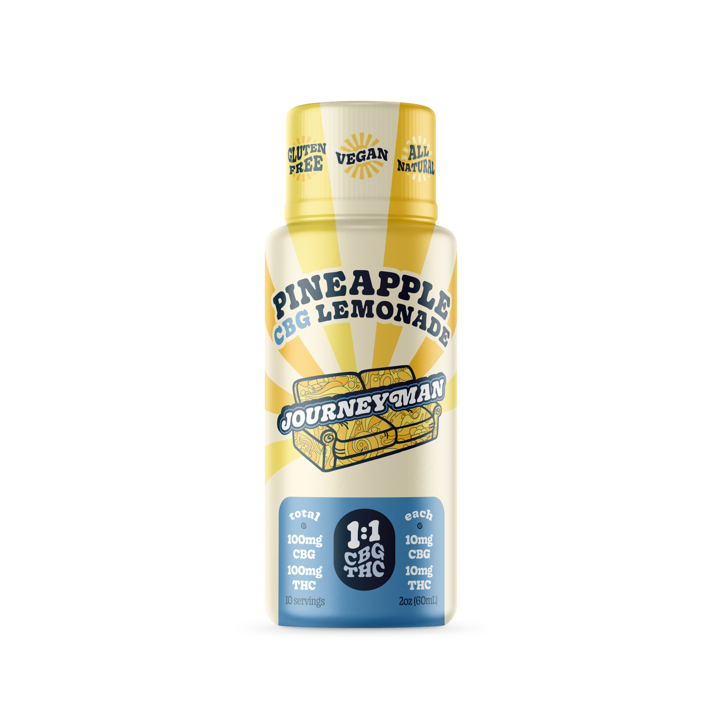 Journeyman Pineapple Lemonade - 200mg - 1:1 - CBG - Journeyman