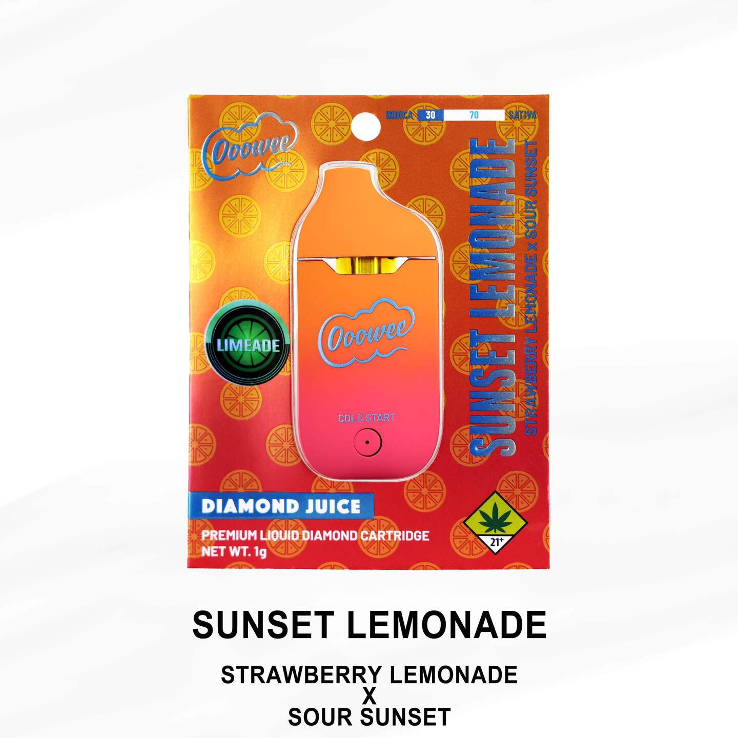 Ooowee Sunset Lemonade Limeade - 1g - All-In-One Vape - Ooowee - Floyd's  Cannabis Dispensary in WA