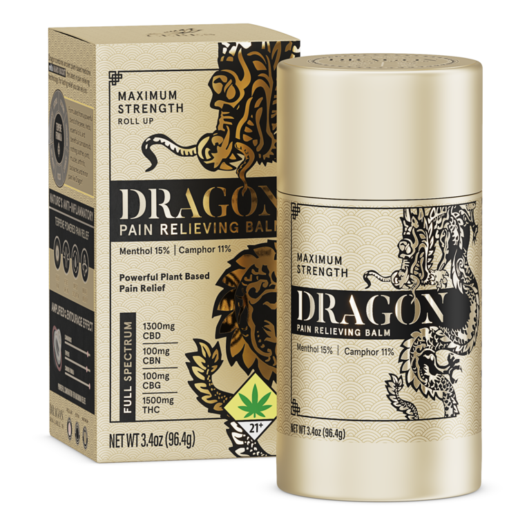 CBD WAX 90% 30g コロラド産 Ceres Dragon Balm MAX - 3000mg - 1:1 - Roll On Gold Box - Ceres