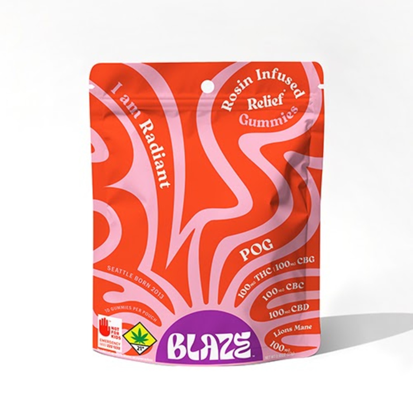 Blaze Mango Passionfruit 1:1:1:1 CBC:CBG:CBD:THC - Gummies - Blaze