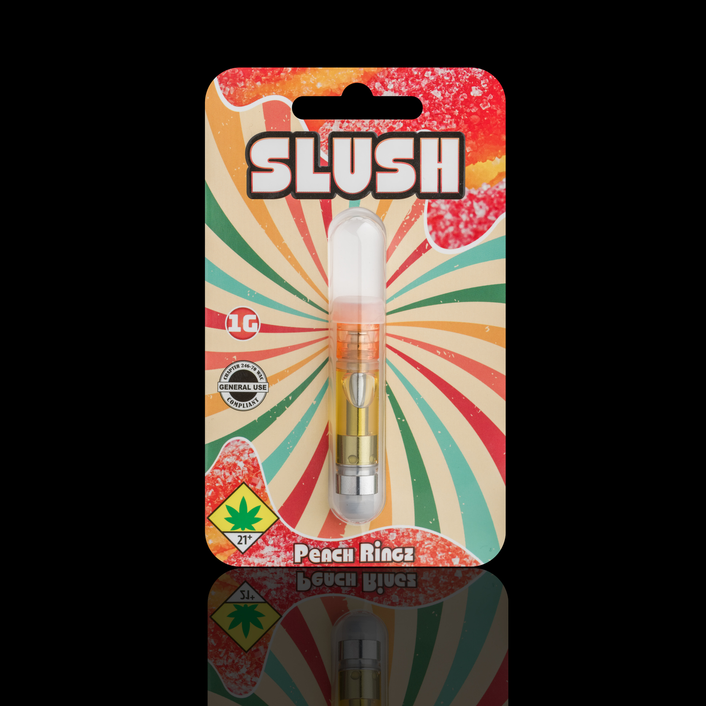 Slush Peach Ringz - 1g - Cartridge - Slusheez - Floyd's Cannabis Dispensary  in WA