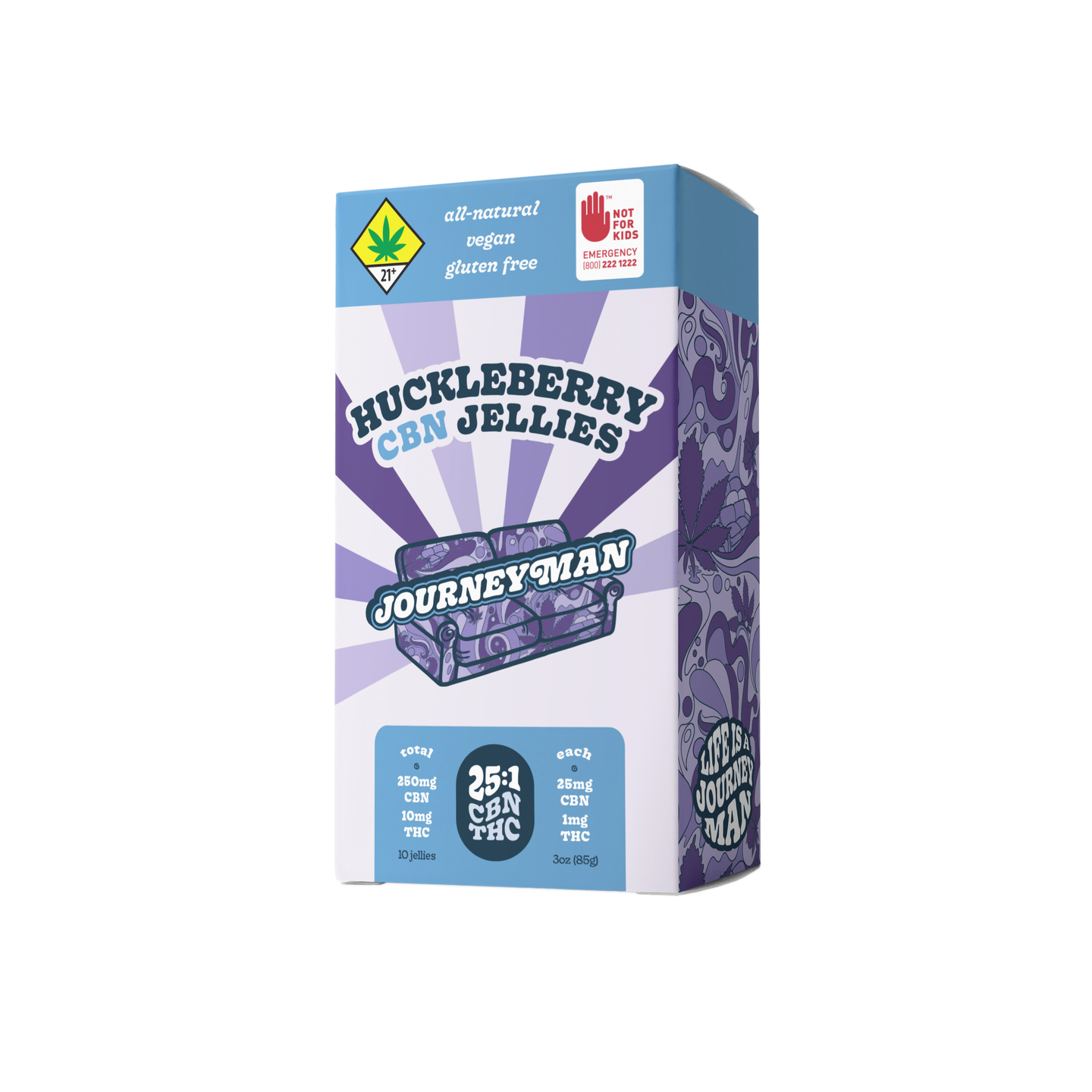 ジャンボリージャンパルー Journeyman Huckleberry - 260mg - 25:1 - CBN - Journeyman - Floyd's