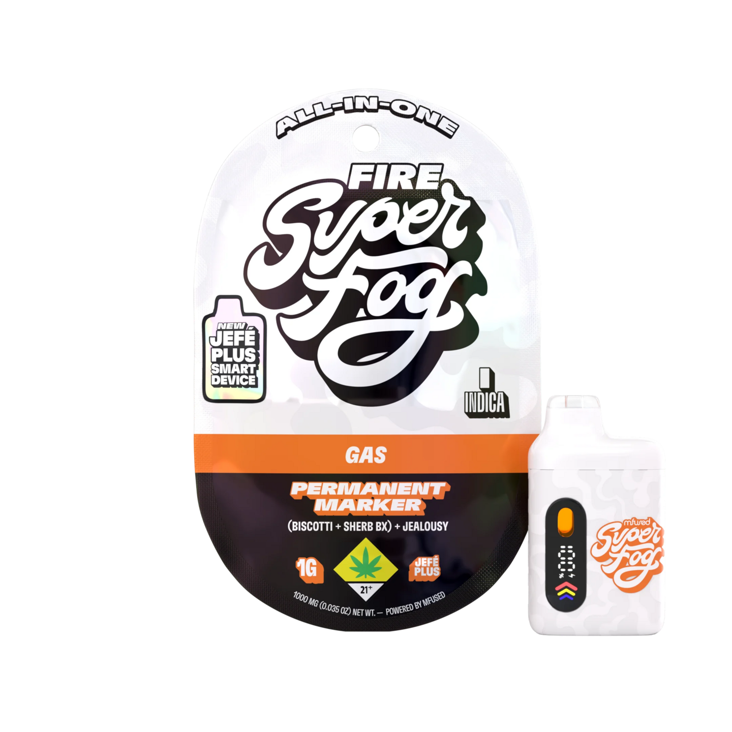 Super Fog Permanent Marker - 1g - All-in-one - SF Fire - Mfused