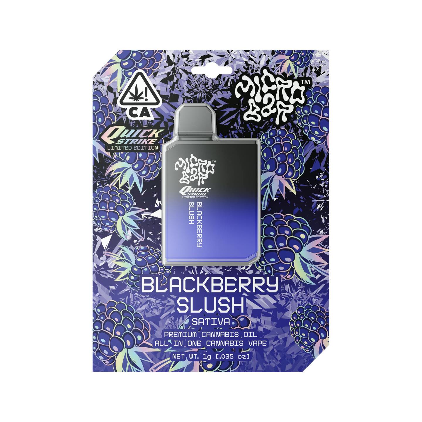 Micro Bar Blackberry Slush -1g - All In One Vape - Flavored Quickstrike -  Micro Bar - Floyd's Cannabis Dispensary in WA