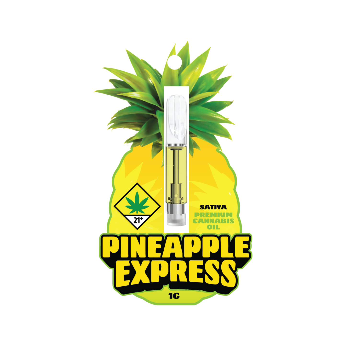 The Farmers Market Pineapple Express - 1g - Cartridge - Flavored