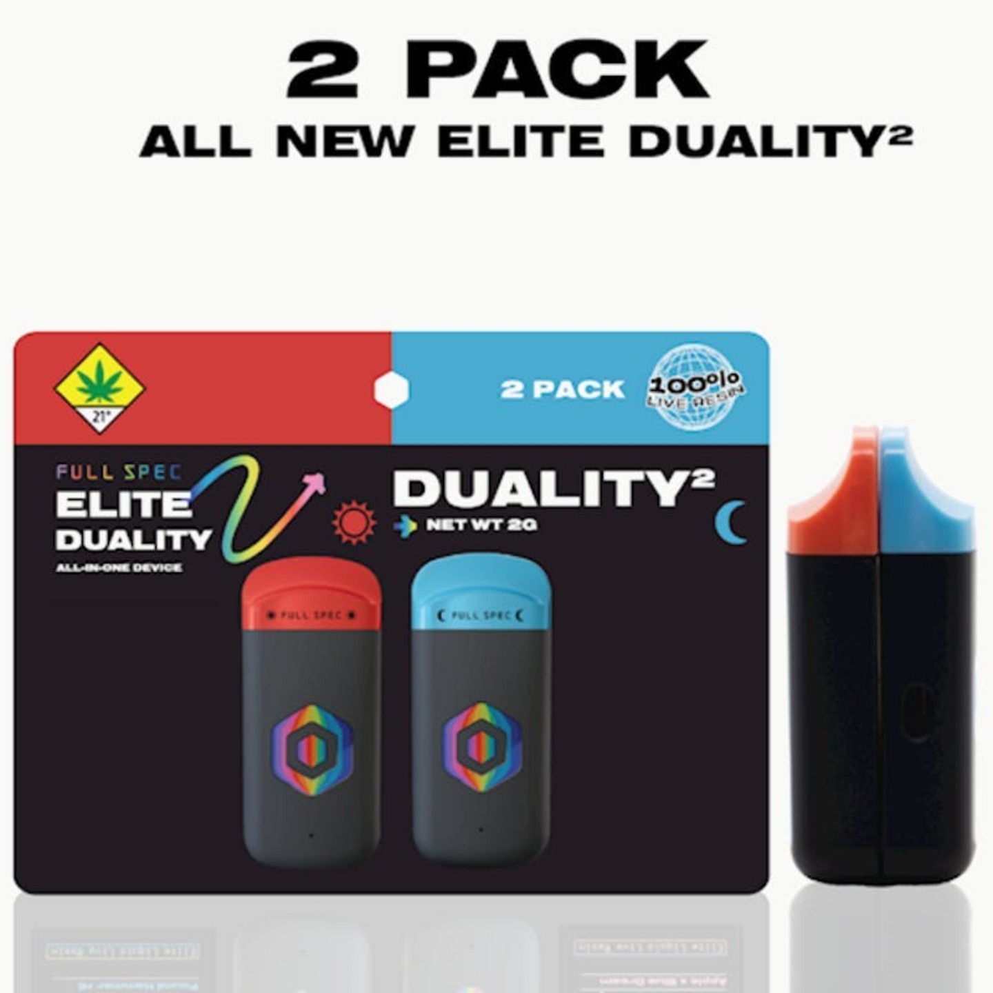 Full Spec Rose 47 & Tonic G - 2x1g - All In One Vapes - Elite - Duality - Full Spec - Floyd's Cannabis Dispensary in WA Full Spec Rose 47 & Tonic G - 2x1g - All In One Vapes - Elite - Duality - Full Spec - Floyd's Cannabis Dispensary in WA