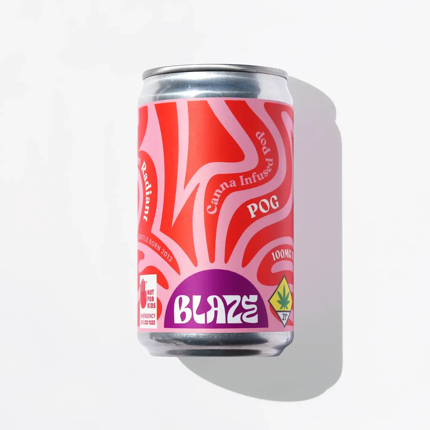 Blaze POG - 100THC - 6oz - Distillate Infused Pop - Blaze