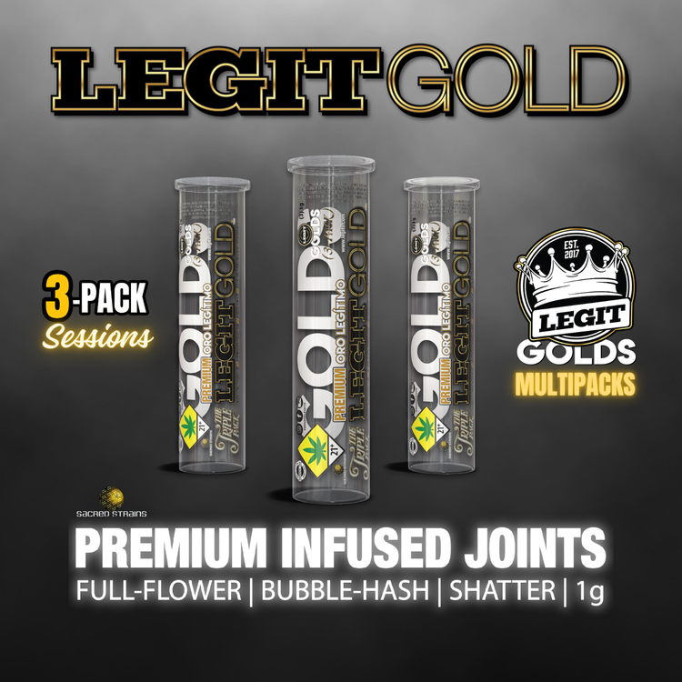 Legit Gold Rainier Cherry - 3x1g - Infused Prerolls - Legit Gold