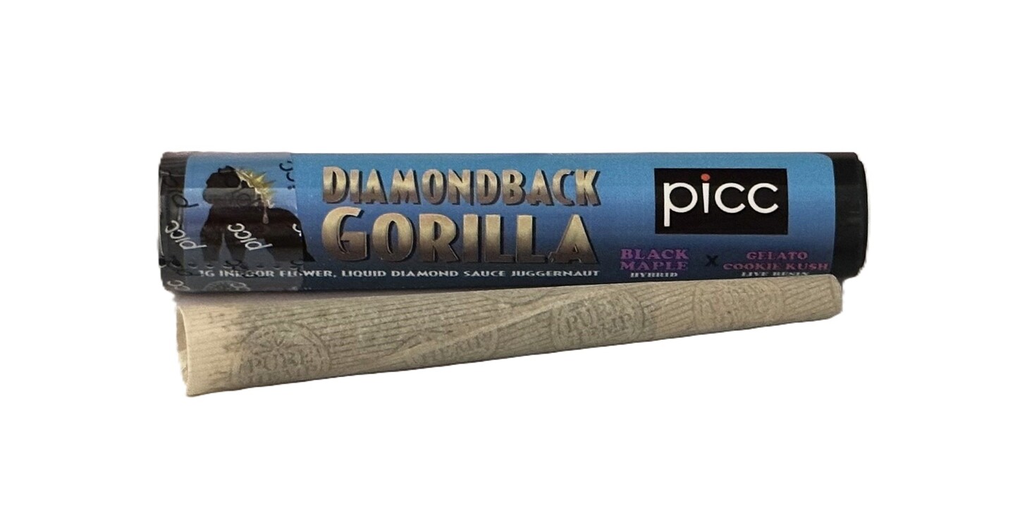 Diamondback Gorilla Blue Toranja x Strawberry Cough - .5g - PICC