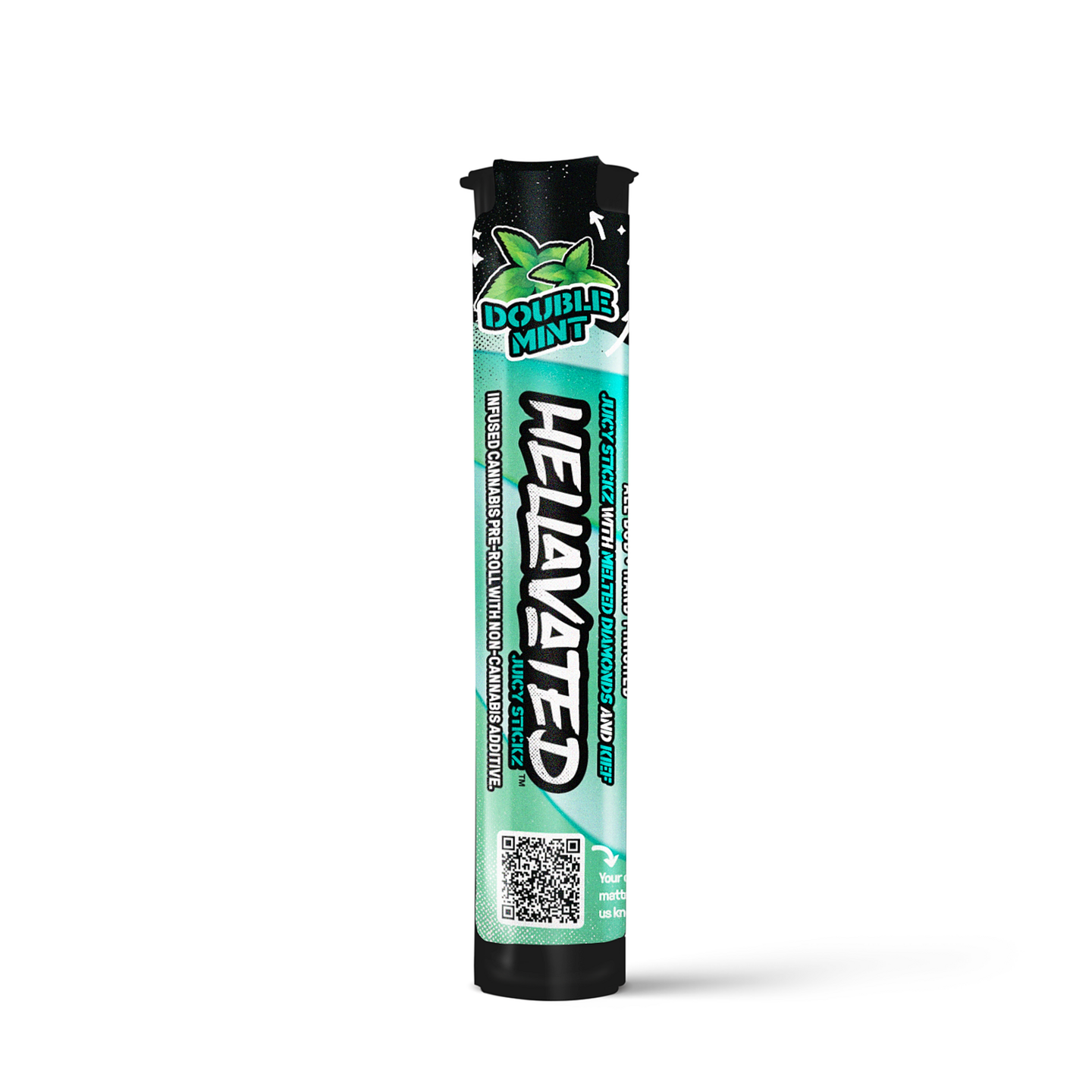 Hellavated Double Mint - .75g - Infused Preroll - Hellavated