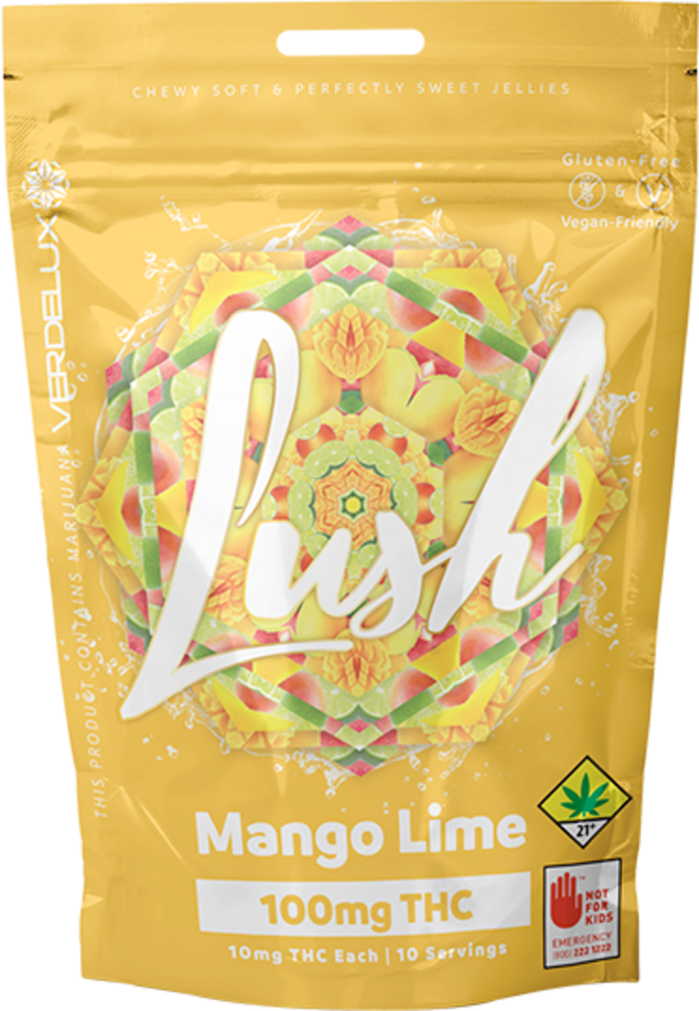 Lush Ginger Peach 1:1 - 100THC 100CBD - Gummies - Lush - Floyd's