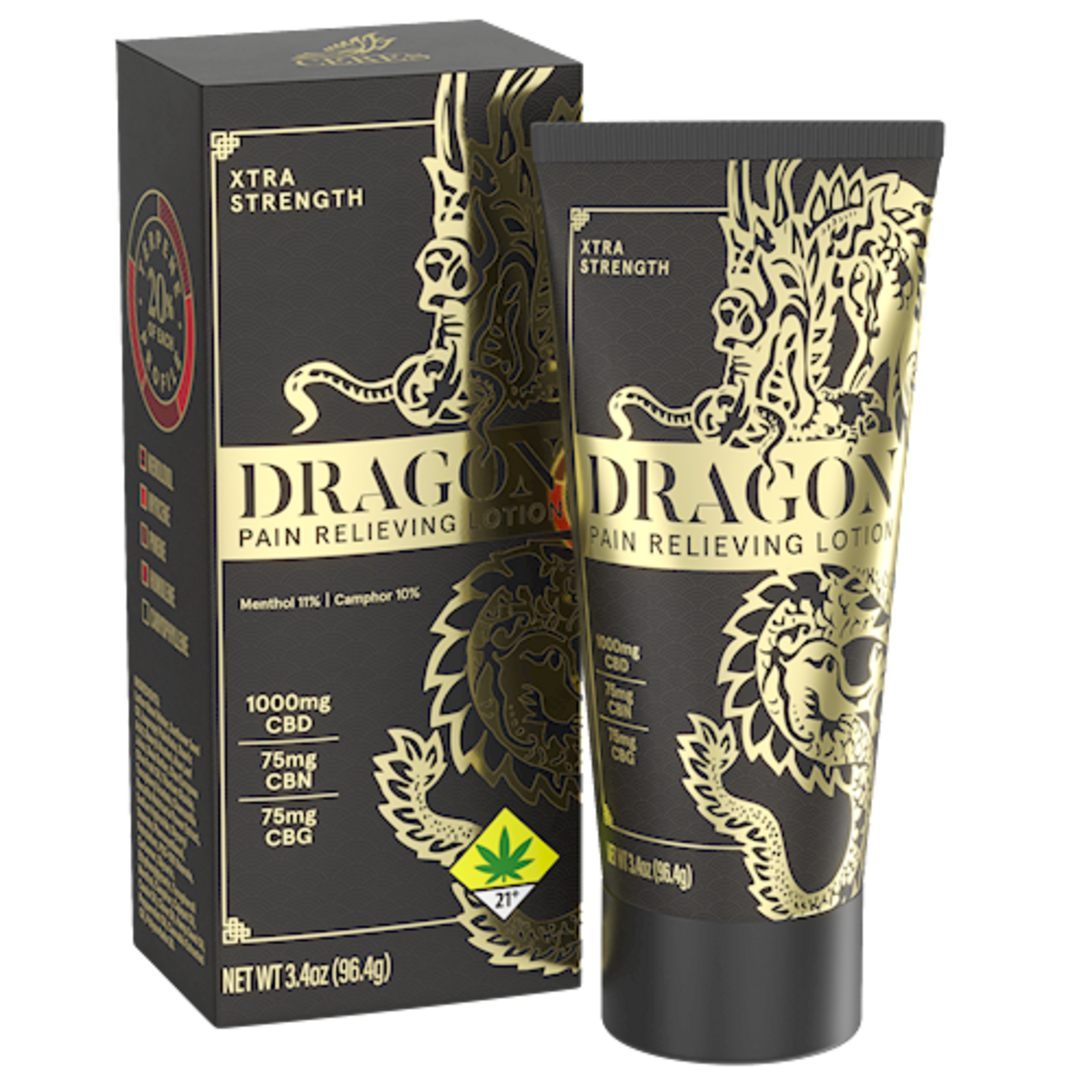 Dragon Balm Xtra Dragon Balm CBD - Squeeze Tube (Black Box