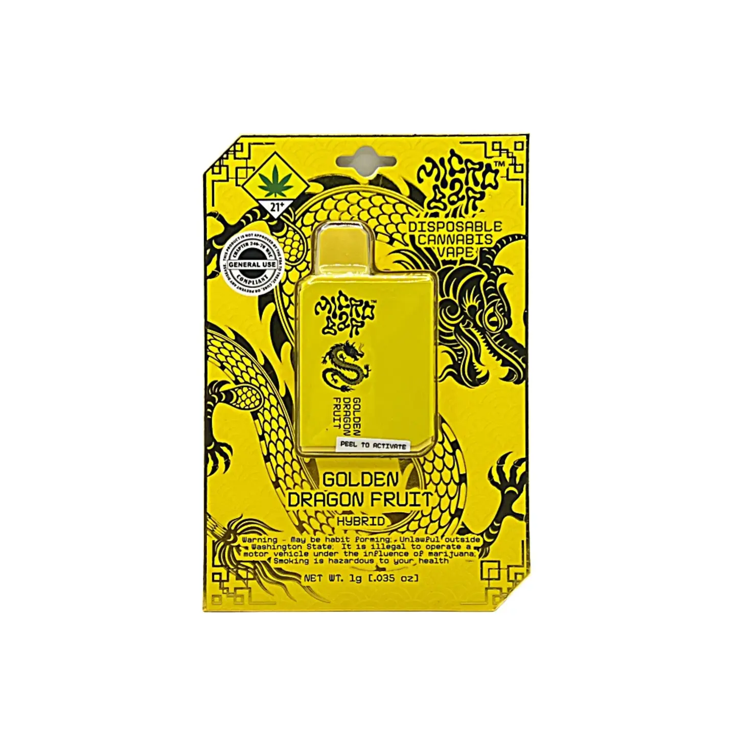dragon bar vape Golden Fruit - 1g - All In One - Flavored Mr Fog Nova Nicotine Dragon Fruit Vape Flavor:Claus