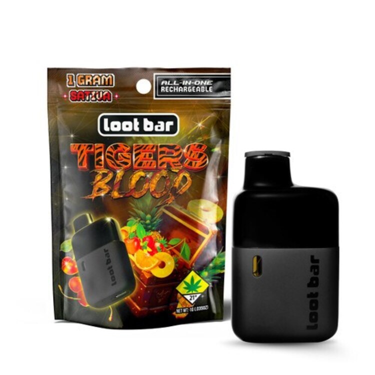 Loot Bar Tiger's Blood - 1g - All In One Vape - Flavored - Loot Bar