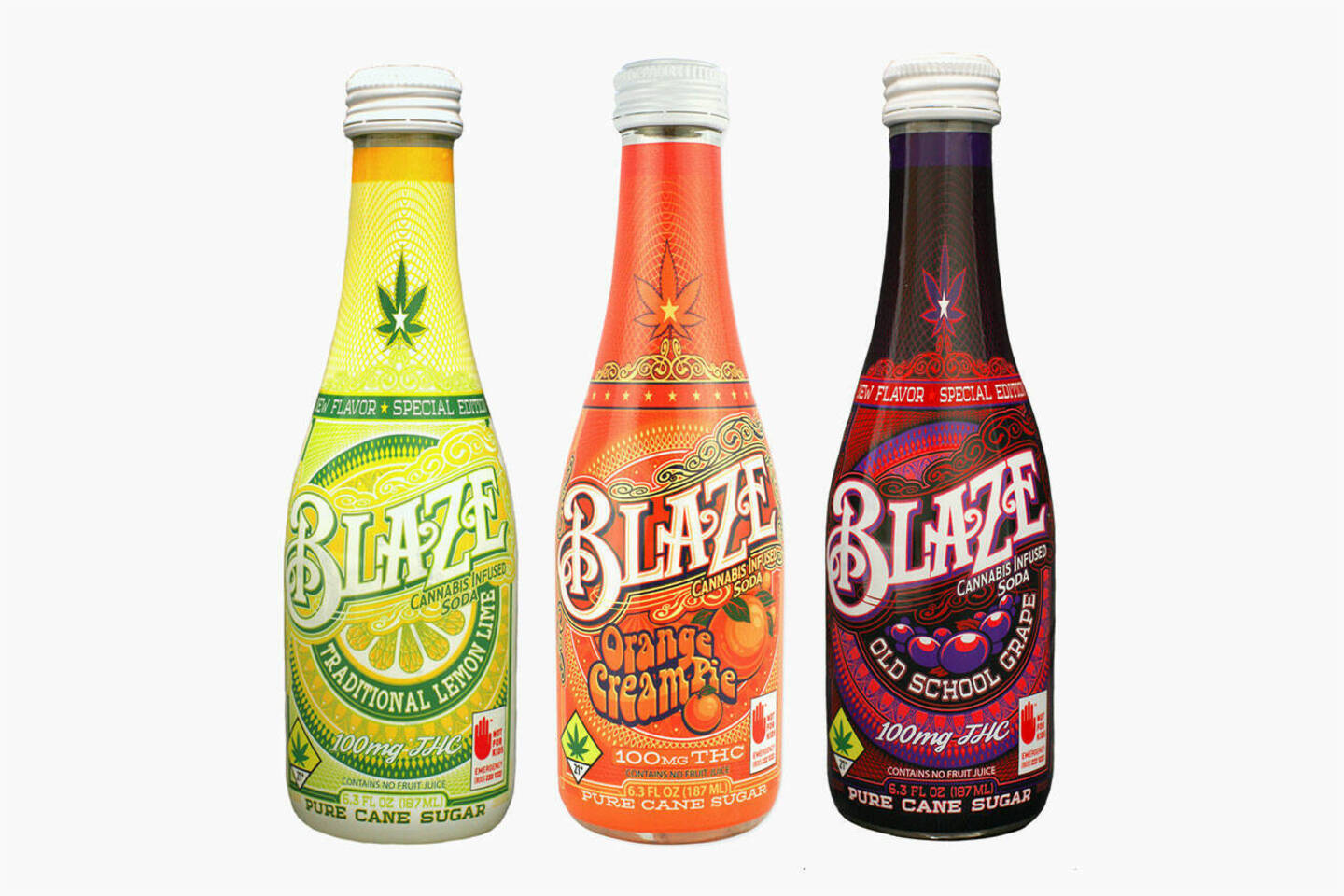 Blaze Blaze Soda - 100mg - Blue Raspberry - Rosin - Floyd's
