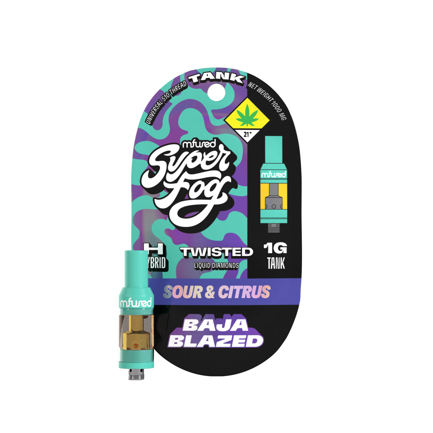 Mfused Baja Blazed - 1g - Tank - Liquid Diamonds - Twisted by Super Fog -  Dank's Warehouse Cannabis Dispensary in WA