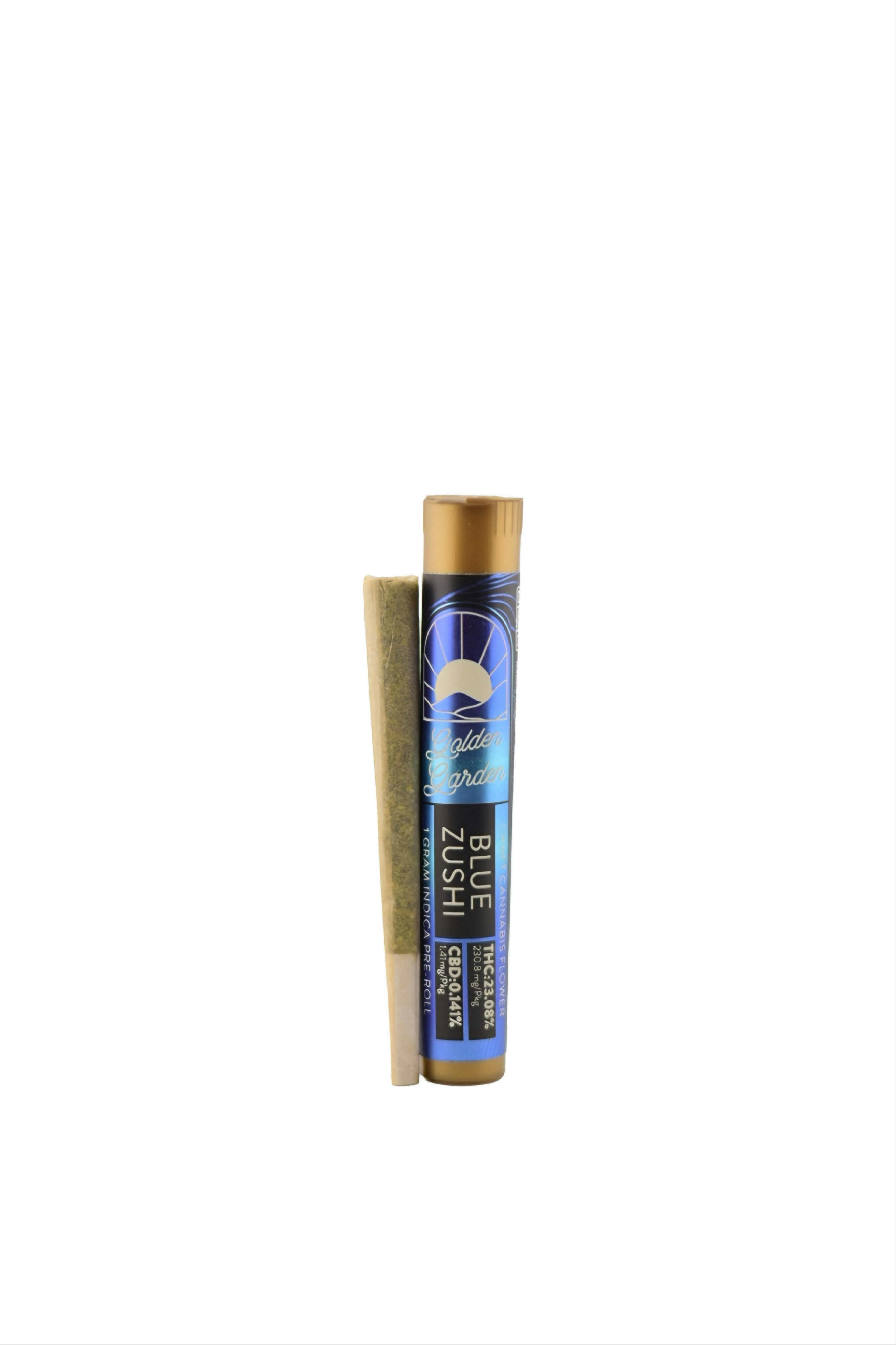 Golden Garden Golden Gardens - Blue Zushi - Pre-roll -1g - Frass