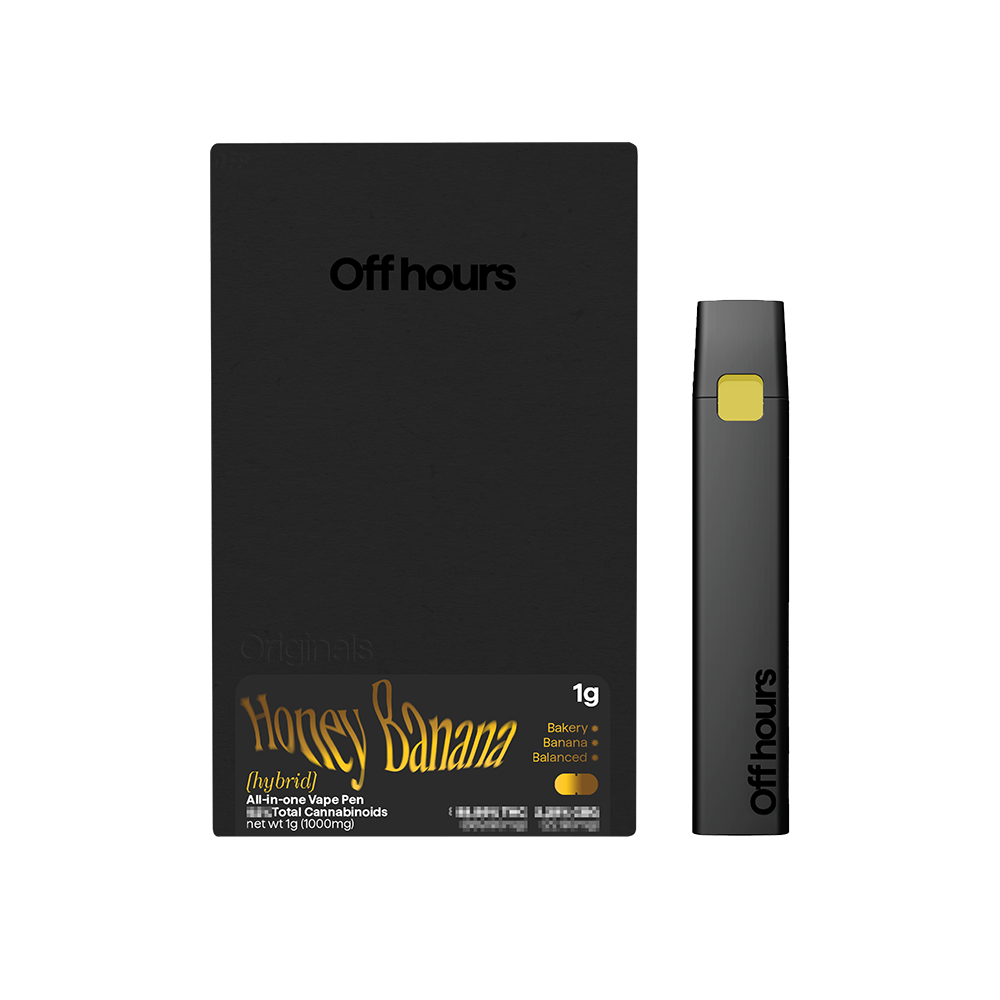 Off Hours Off Hours - Honey Banana - AIO Vape - 1g - Frass Box